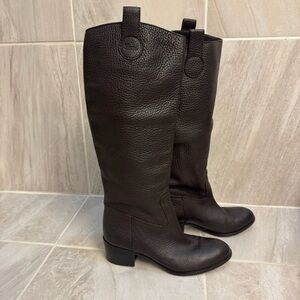 Gucci Dark Brown Over the Knee Boots